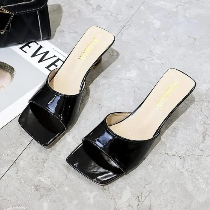 Black Block Sandal