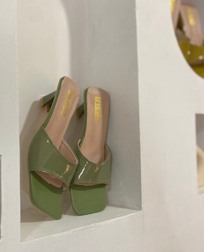 Green Block Sandal - Image 2